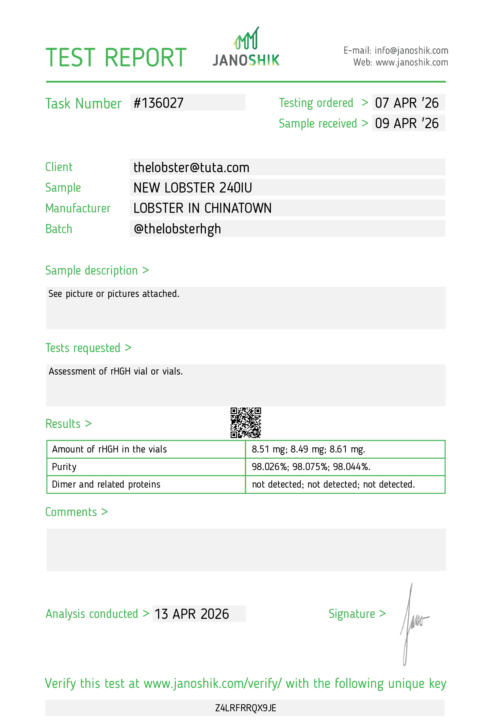 HGH 24iu CoA Page 1
