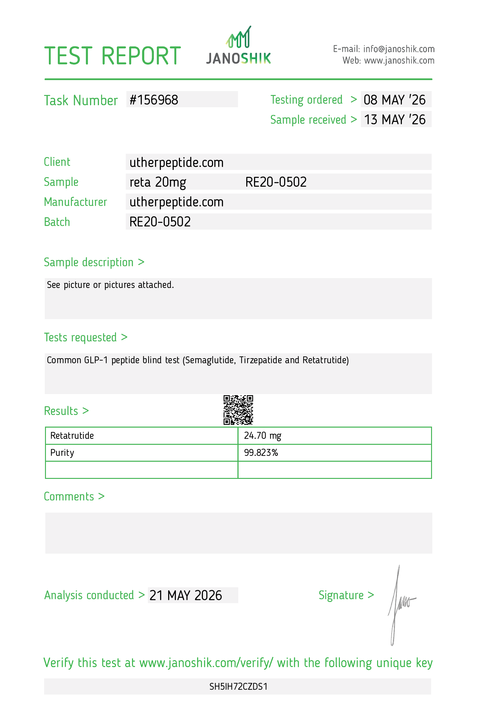 Reta 20mg CoA Page 2