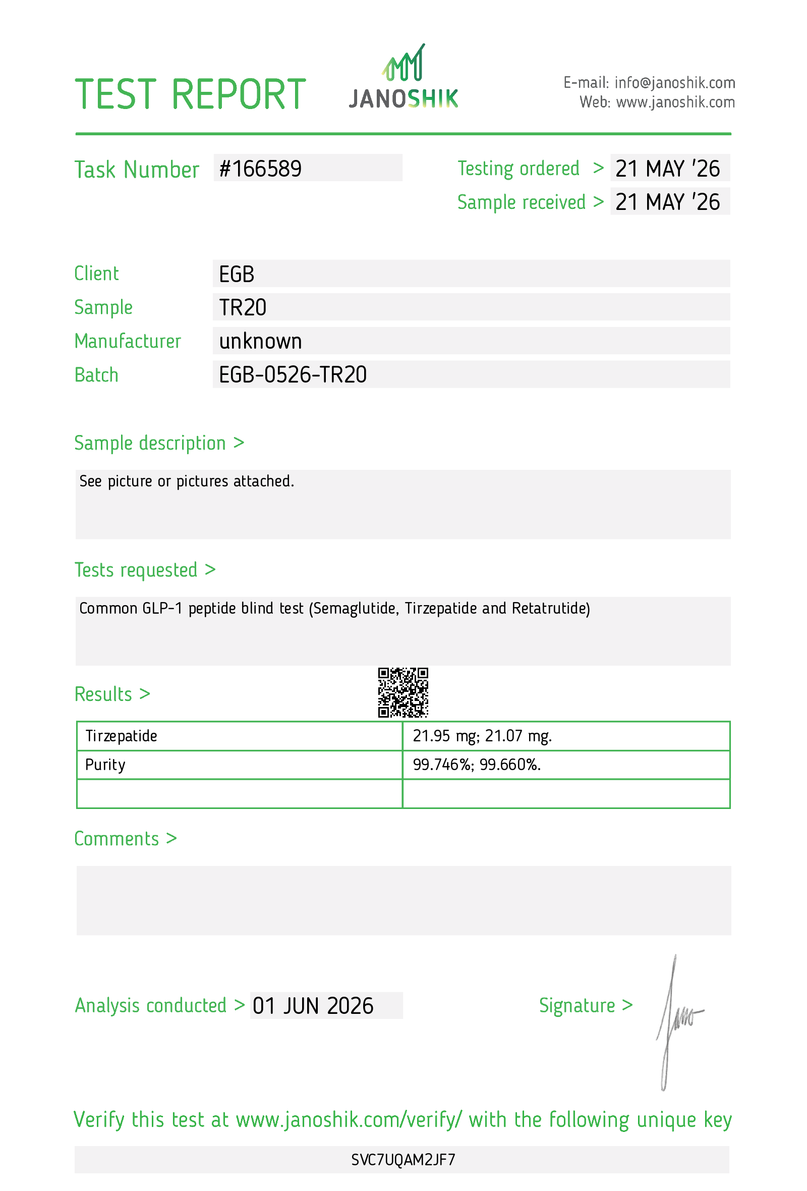 TIRZ 20mg CoA Page 1