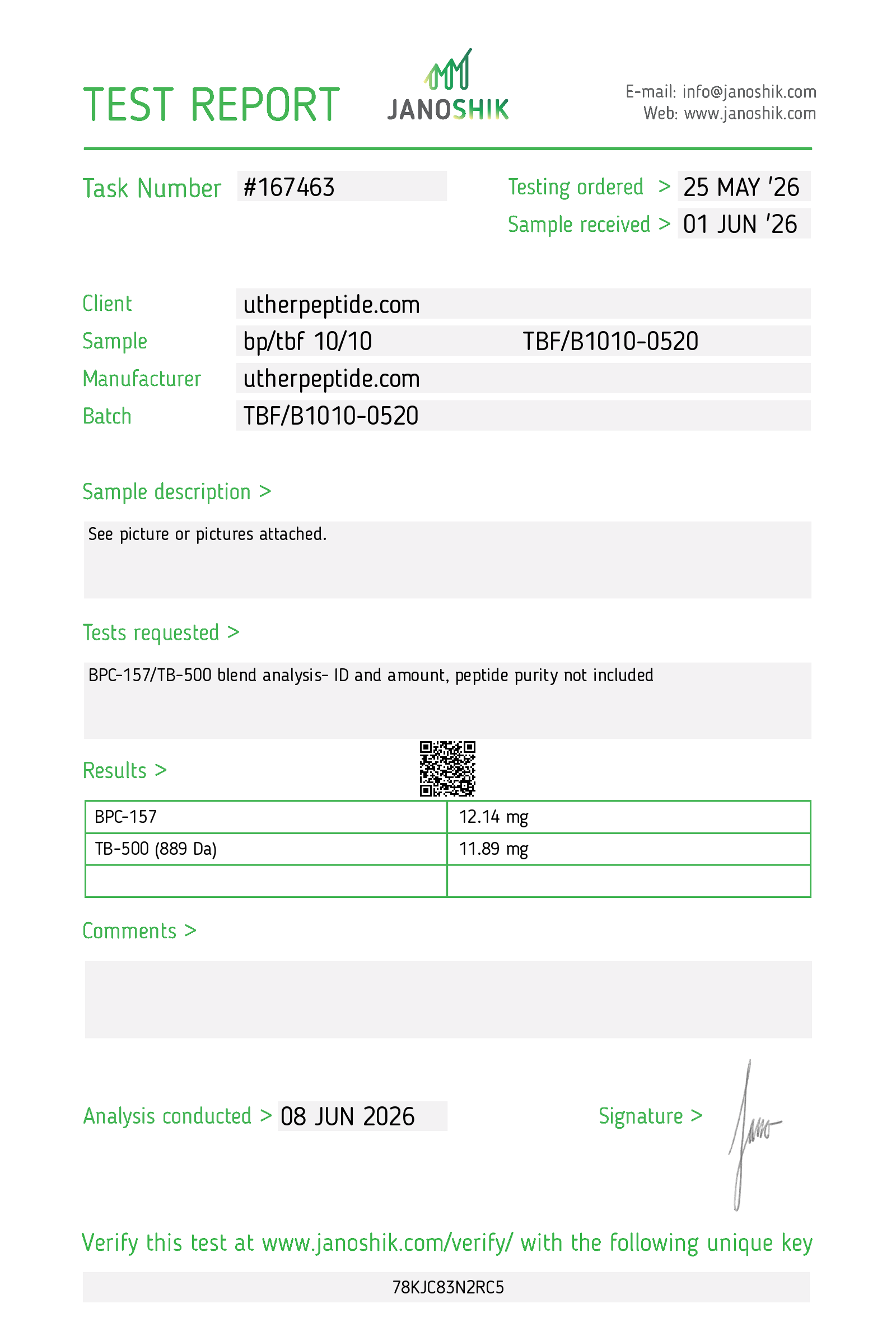 Wolver-BPC/TB500 CoA Page 2